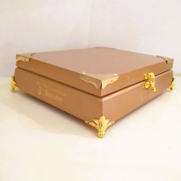 Suenos de Saundra Upcycled, Extremely Rare GOLD EDITION SINISTRO Cigar Box, - Picture 5 of 12
